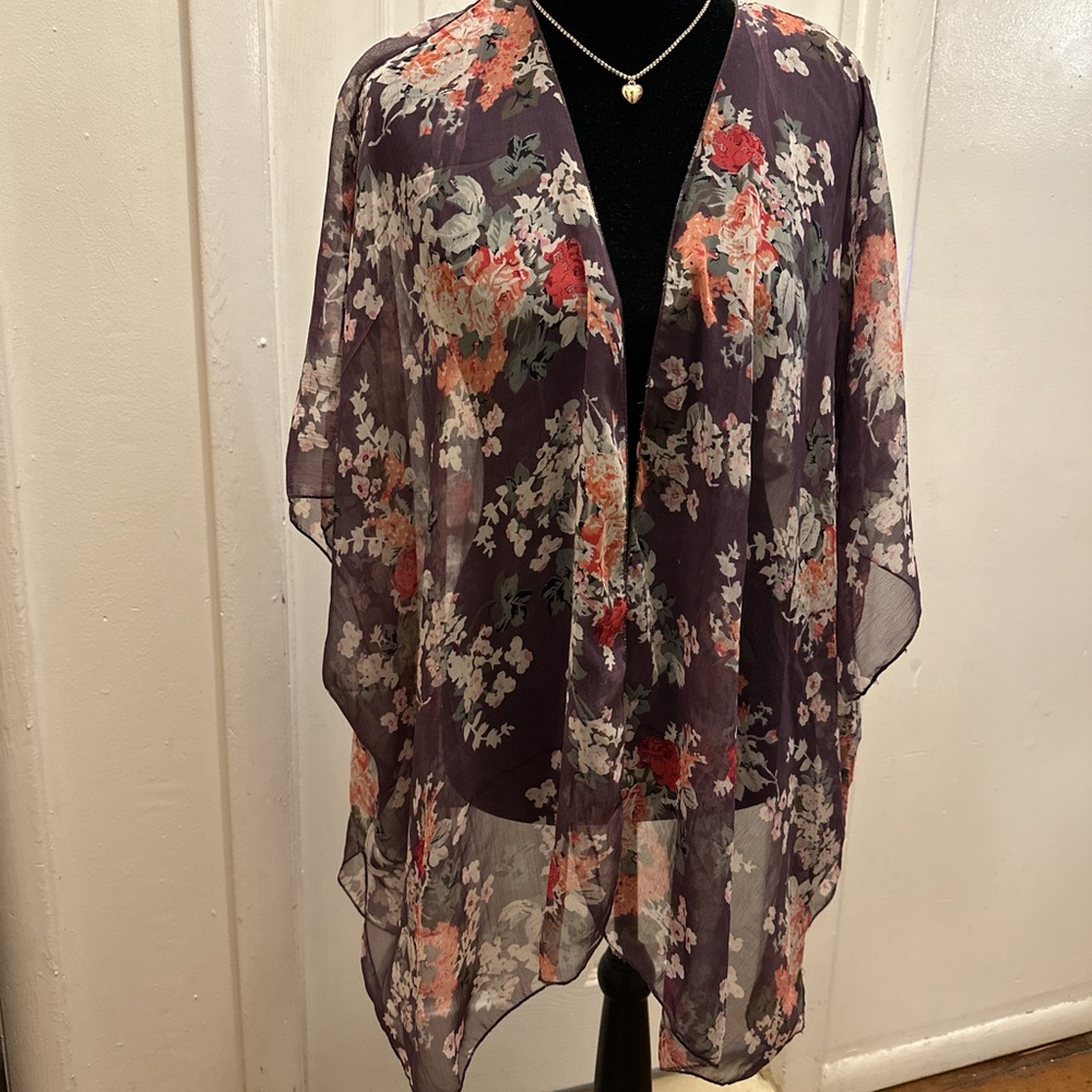 Floral Sheer Kimono